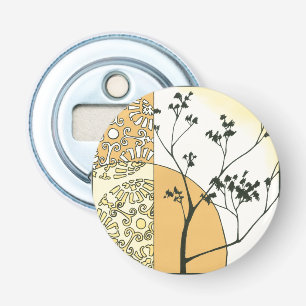 Décapsuleur Silhouette clairsemée d'arbre par Megan Meagher