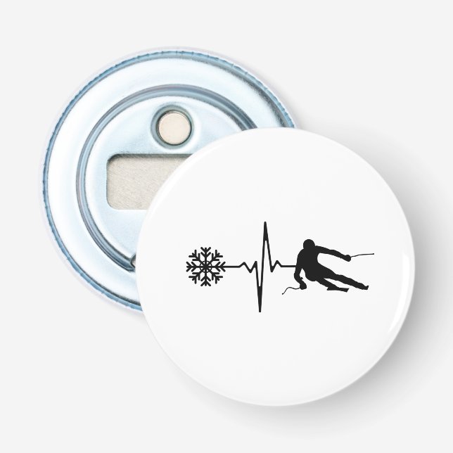 Décapsuleur Ski - Ski Heartbeat (Devant)