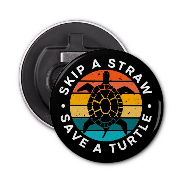 Décapsuleur Skip A Straw Save A Turtle (Devant)