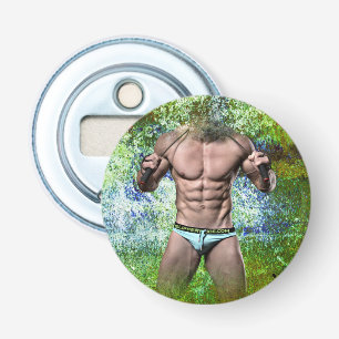 Décapsuleur SlipperyJoe's homme adulte très musclé torse nu 