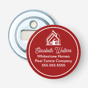 Décapsuleur Société Immobilière Rouge Realtor Personnalisé