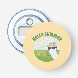 Décapsuleur Soirée alpaka Hello Summer Alpaca