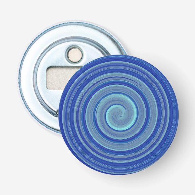 Décapsuleur spirale bleue et turquoise (Devant)