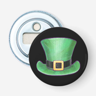Décapsuleur St Patrick’s Day Green Top Hat on Black
