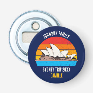 Décapsuleur Sydney Opera House Australie Voyage Custom Blue