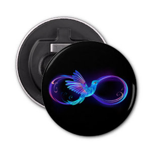 Décapsuleur Symbole de Neon Infinity par Glowing Hummingbird