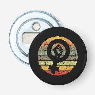Décapsuleur Symbole féministe Design Retro Vintage, les années