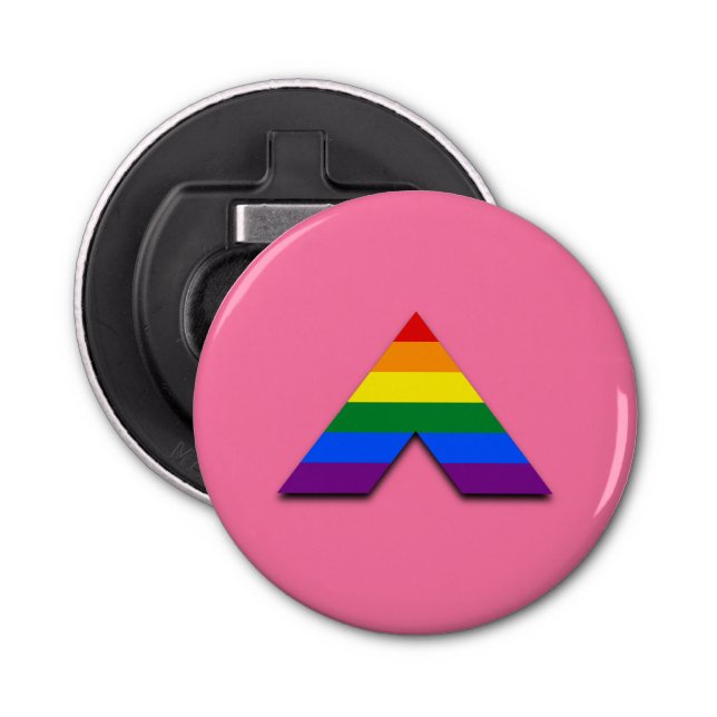 Décapsuleur Symbole pyramidal LGBT droit Bottle Opener (Devant)