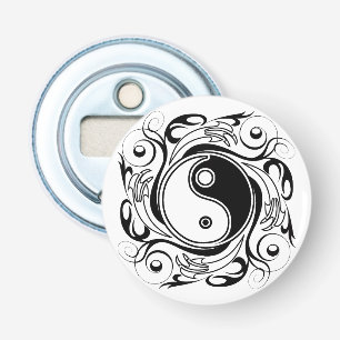 Décapsuleur Symbole Yin & Yang Tatouage Noir et Blanc