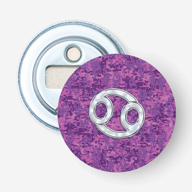 Décapsuleur Symbole Zodiaque du cancer moderne sur Camo numéri (Devant)