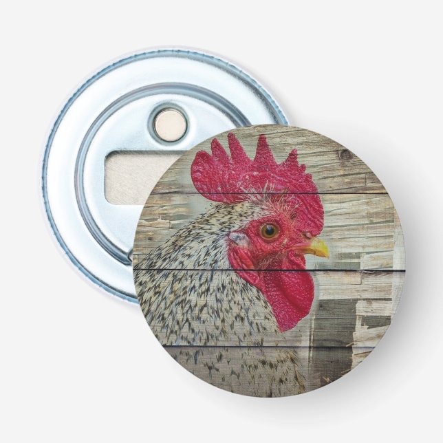 Décapsuleur Tableau de la grange de poulet rustique Rooster (Devant)