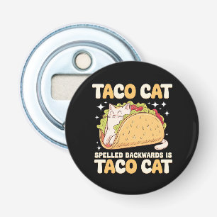 Décapsuleur Tacocat Écrit à l'Envers Taco Chat Mexicain