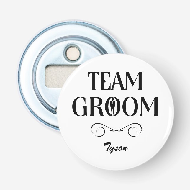 Décapsuleur Team Groom - Cadeaux créatifs pour les adultes (Devant)