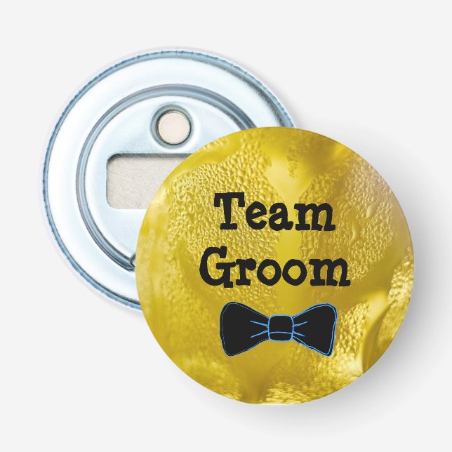 Décapsuleur Team Groom Cold Beer Bubbles Bottle Opener (Devant)