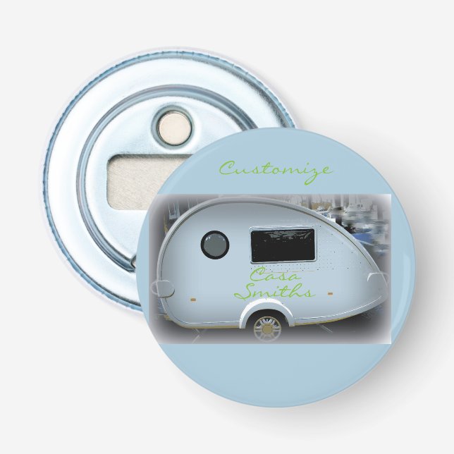 Décapsuleur Teardrop caravane gitane heureux glambages (Devant)