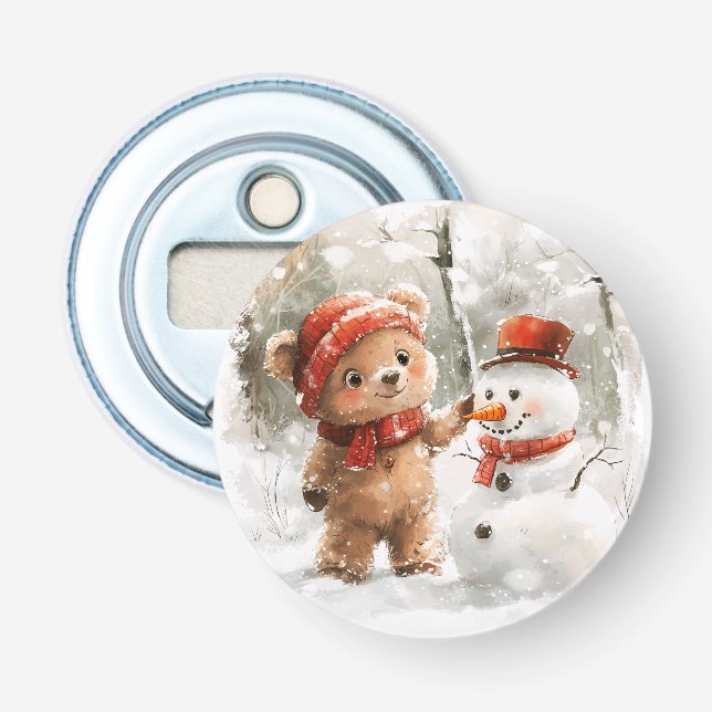 Décapsuleur Teddy Bear et Snowman (Devant)