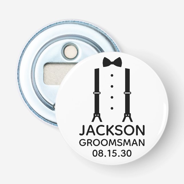 Décapsuleur Témoin noeud papillon noir (Devant)