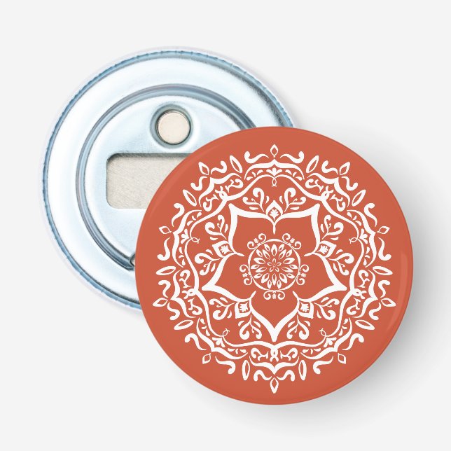 Décapsuleur Terracotta Mandala (Devant)