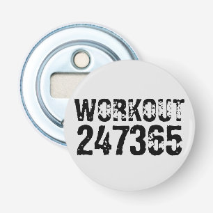 Décapsuleur Texte usé et rayé Workout 247365 noir