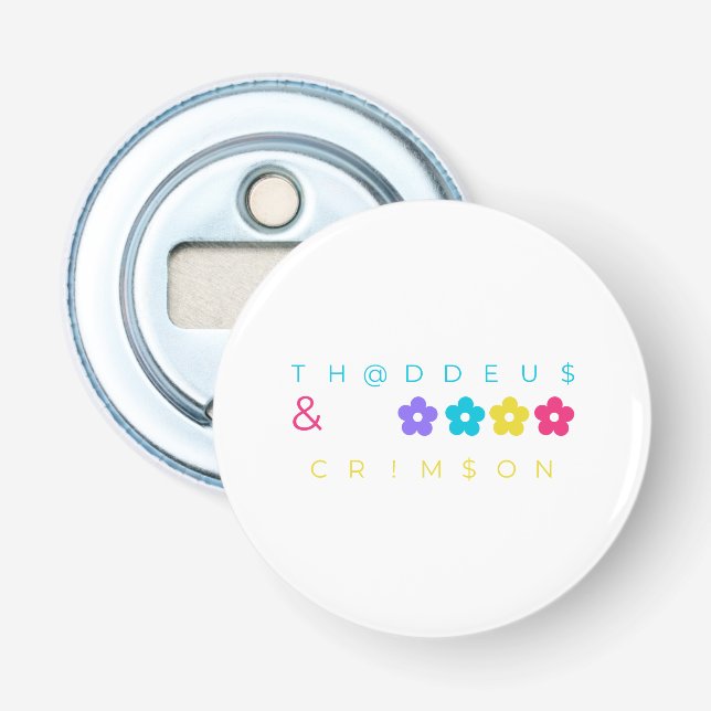 Décapsuleur thaddeus & crimson $THCBand Marchandise de créateu (Devant)