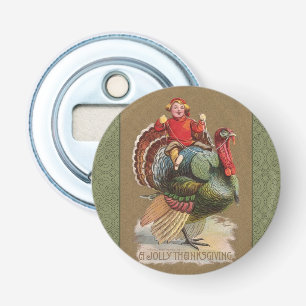 Décapsuleur Thanksgiving Turquie Drôle salutations Vintages