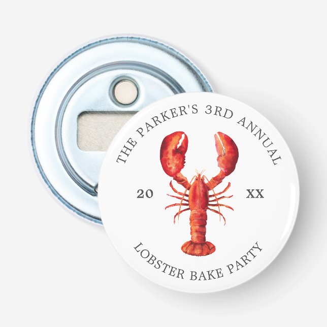 Décapsuleur Tide rouge| Cuisine de homard sur mesure (Devant)