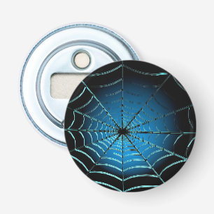 Décapsuleur Toile d'araignée bleu cool