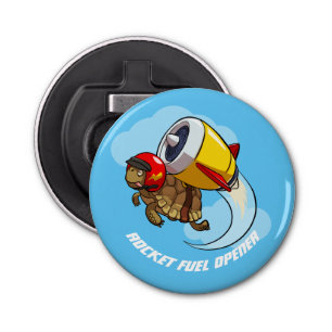 Décapsuleur Tortoise de caricature Jetpack Rocket Fuel Opener