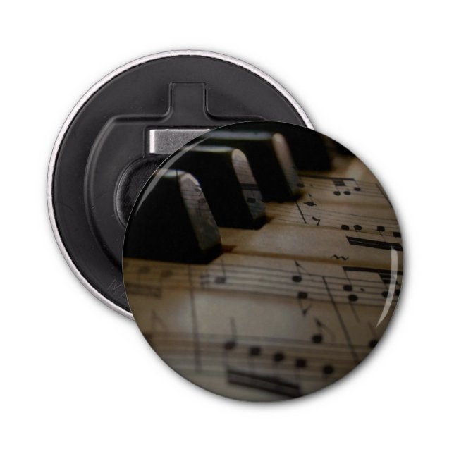 Décapsuleur Touches de piano de musique antique (Devant)