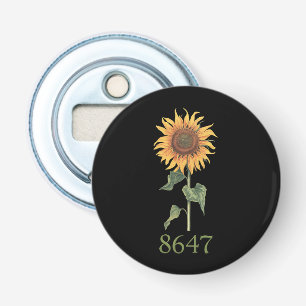 Décapsuleur Tournesol 8647 86 47 Subtle Anti Trump Floral Boho