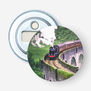 Décapsuleur Train de locomotives sur le pont
