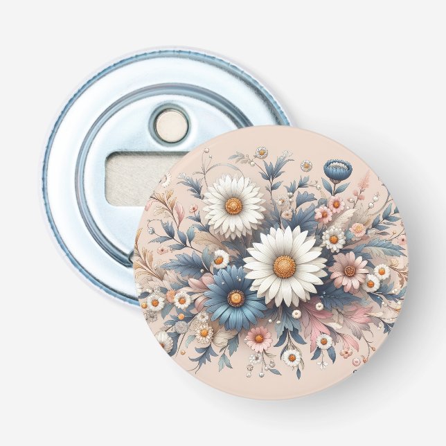 Décapsuleur Transformez votre espace avec des fleurs de margue (Devant)