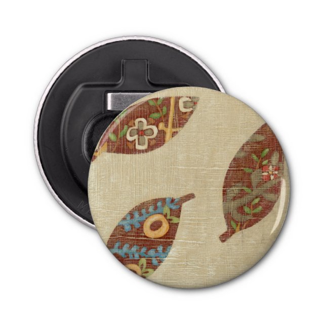 Décapsuleur Trois feuilles sur l'arrière - plan de toile de (Devant)