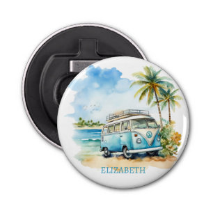 Décapsuleur Tropical Island Retro Blue Bus