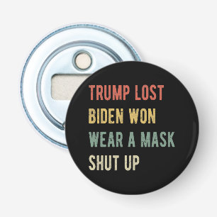 Décapsuleur Trump Perdu Biden A Gagné Une Fermeture De Masque