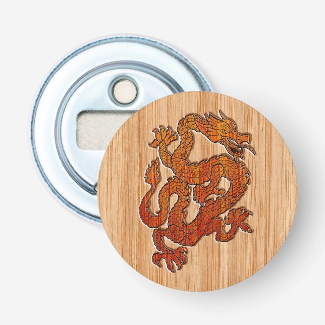 Décapsuleur Un dragon de Crimson sur Bambou comme (Devant)