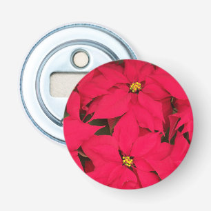 Décapsuleur Un tas de Poinsettias de Noël aux couleurs vives