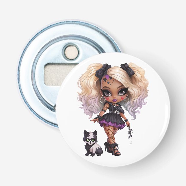 Décapsuleur Une mignonne fille Halloween Collection de design  (Devant)