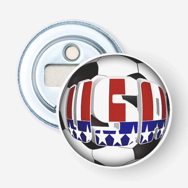 Décapsuleur USA Patriotique SOCCER Sports (Devant)