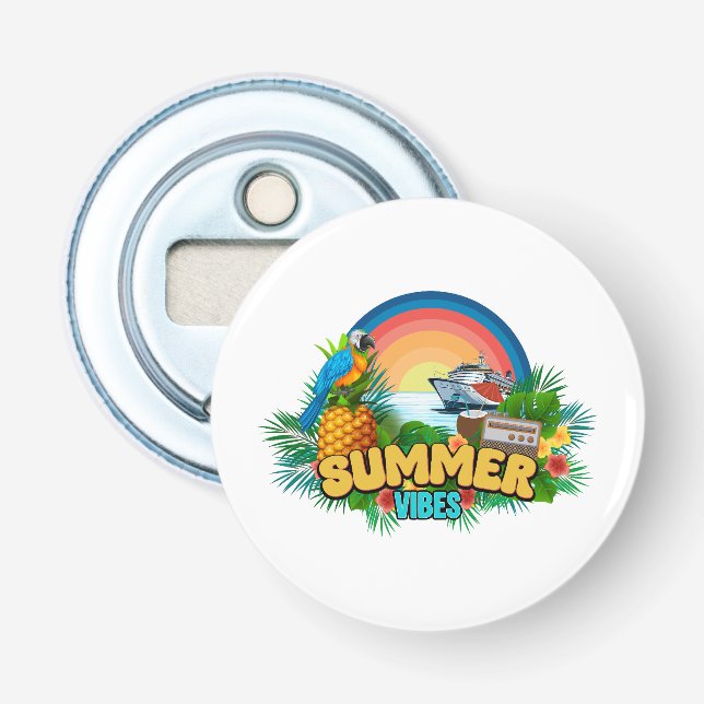 Décapsuleur Vacances d'été vibes (Devant)