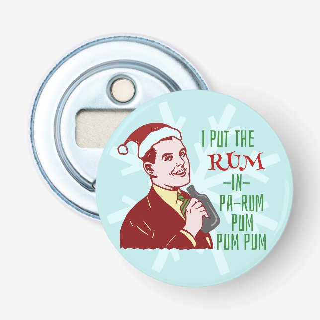 Décapsuleur Vacances potables d'homme rhum drôle de Noël de (Devant)