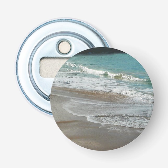 Décapsuleur Vagues sur la plage bleu turquoise Océan (Devant)