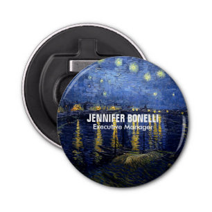 Décapsuleur Van Gogh Starry Night Painting Ajouter Votre Nom