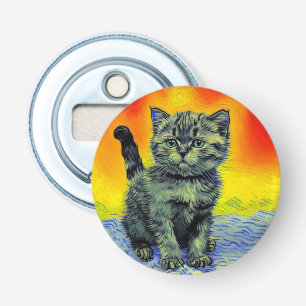 Décapsuleur Van Gogh Style Chat Sunset Beach