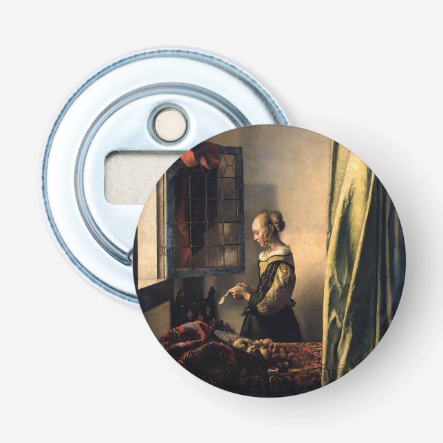 Décapsuleur Vermeer - Fille lisant une lettre à une fenêtre ou (Devant)