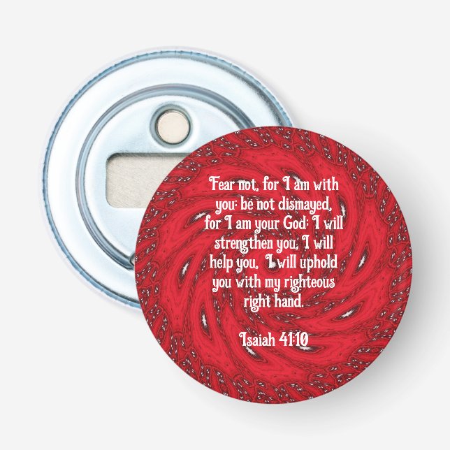 Décapsuleur Versets de la Bible Citation Inspirationnelle Isaï (Devant)