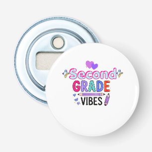 Décapsuleur Vibes de Deuxième Année Bouton de Retour à l'École
