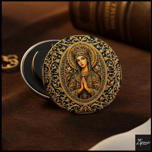 Décapsuleur Vierge Marie Révérence Dorée (Créateur téléchargé)