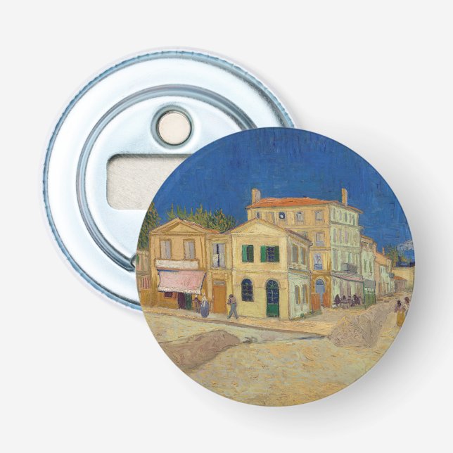 Décapsuleur Vincent van Gogh - Maison Jaune / Rue (Devant)