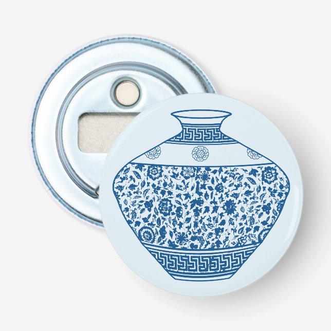 Décapsuleur Vintage Blue Chinoiserie Vase Ginger Jar (Devant)